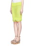 Front View - Click To Enlarge - SACAI LUCK - Lace trim knit pencil skirt