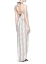 Front View - Click To Enlarge -  - Melissa lizard print satin maxi dress