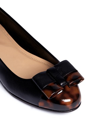 Detail View - Click To Enlarge - SERGIO ROSSI - Bow front ballerina flats
