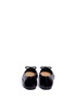 Back View - Click To Enlarge - SERGIO ROSSI - Bow front ballerina flats