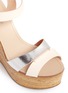 Detail View - Click To Enlarge - SERGIO ROSSI - Bamboo platform wedge sandals