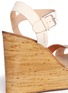 Detail View - Click To Enlarge - SERGIO ROSSI - Bamboo platform wedge sandals