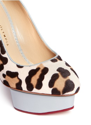 Detail View - Click To Enlarge - CHARLOTTE OLYMPIA - Leopard print pump