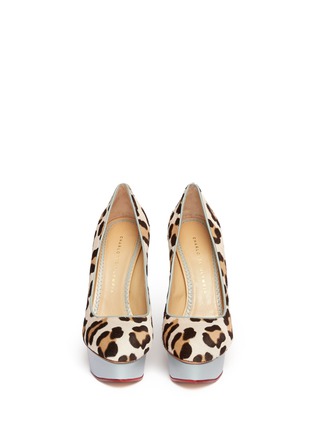 Figure View - Click To Enlarge - CHARLOTTE OLYMPIA - Leopard print pump