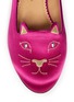 Detail View - Click To Enlarge - CHARLOTTE OLYMPIA - Kitty silk flats