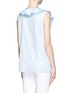Back View - Click To Enlarge - CHLOÉ - Ruffle tier cotton top