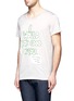 Front View - Click To Enlarge - ACNE STUDIOS - Texture print cotton T-shirt