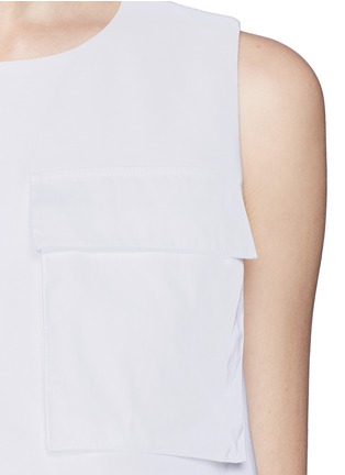 Detail View - Click To Enlarge - ALEXANDER MCQUEEN - Large pocket sleeveless layer top