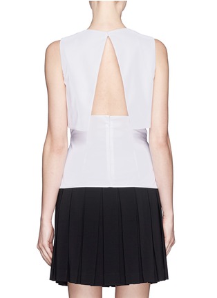 Back View - Click To Enlarge - ALEXANDER MCQUEEN - Large pocket sleeveless layer top