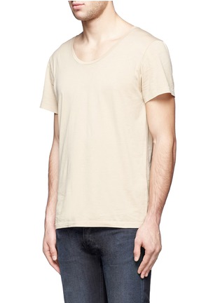 Front View - Click To Enlarge - ACNE STUDIOS - Scoop-neck cotton T-shirt