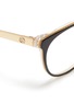 Detail View - Click To Enlarge - GUCCI - Metal arm acetate frame optical glasses