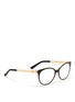 Figure View - Click To Enlarge - GUCCI - Metal arm acetate frame optical glasses