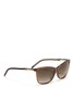 Figure View - Click To Enlarge - GUCCI - Twist temple acetate sunglasses