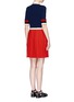 Back View - Click To Enlarge - GUCCI - Bow neck pleated skirt jersey dress
