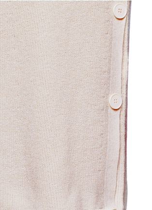 Detail View - Click To Enlarge - HELMUT LANG - Cotton-cashmere open front cardigan