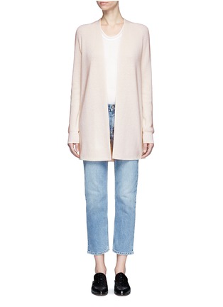 Main View - Click To Enlarge - HELMUT LANG - Cotton-cashmere open front cardigan