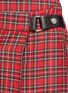 Detail View - Click To Enlarge - TOPSHOP - Tartan plaid pleated mini wrap skirt
