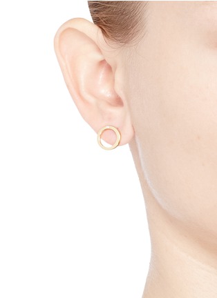 Figure View - Click To Enlarge - PHYNE BY PAIGE NOVICK - Diamond 18k yellow gold earrings