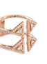 Detail View - Click To Enlarge - MESSIKA - 'Théa 2 Row' diamond 18k rose gold ring
