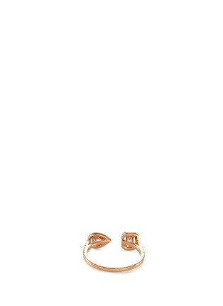 Figure View - Click To Enlarge - MESSIKA - 'My Twin' diamond 18k rose gold ring
