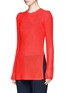 Front View - Click To Enlarge - PROENZA SCHOULER - Open mesh knit long sleeve top
