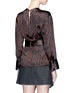 Back View - Click To Enlarge - ISABEL MARANT - 'Siasi' zigzag print textured silk top