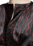 Detail View - Click To Enlarge - ISABEL MARANT - 'Swinton' zigzag print textured silk dress