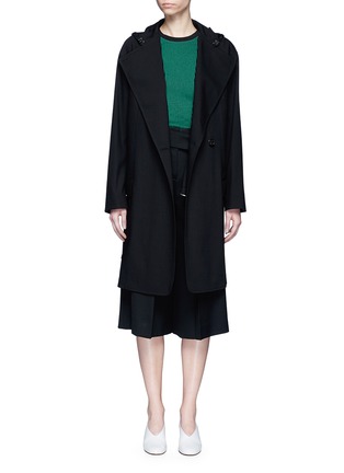 Main View - Click To Enlarge - ACNE STUDIOS - 'Lila' hooded wool coat
