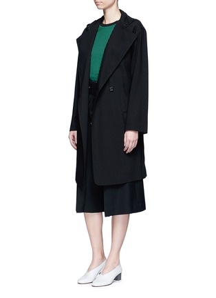 Figure View - Click To Enlarge - ACNE STUDIOS - 'Lila' hooded wool coat