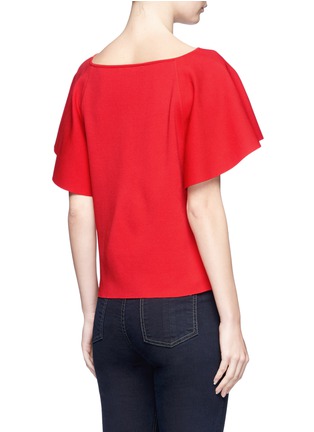 Back View - Click To Enlarge - VALENTINO GARAVANI - Flared sleeve ponte knit top