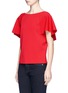 Front View - Click To Enlarge - VALENTINO GARAVANI - Flared sleeve ponte knit top