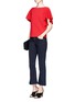 Figure View - Click To Enlarge - VALENTINO GARAVANI - Flared sleeve ponte knit top