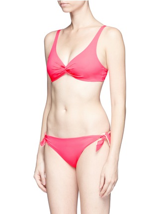 Figure View - Click To Enlarge - SOLID & STRIPED - 'Jane' side knot bikini bottoms