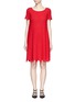 Main View - Click To Enlarge - ALAÏA - 'Jamaica' zigzag knit dress