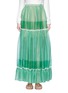 Main View - Click To Enlarge - STELLA MCCARTNEY - 'Elsa' star print Lurex silk maxi skirt