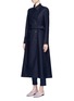 Front View - Click To Enlarge - THE ROW - 'Frenton' belted cotton trench coat