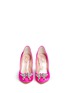 Front View - Click To Enlarge - ARUNA SETH - Farfalla' crystal pavé butterfly satin pumps