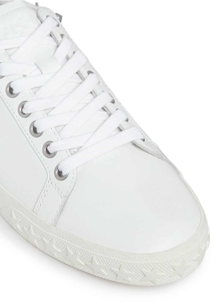 ASH 'Dazed' Star Stud Calfskin Leather Sneakers