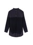 Main View - Click To Enlarge - FFIXXED STUDIOS - Knit front cotton poplin unisex shirt