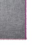 Detail View - Click To Enlarge - FRANCO FERRARI - 'Evans' velvet trim wool-cashmere scarf