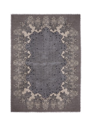 Main View - Click To Enlarge - FRANCO FERRARI - 'Tela' lace print cashmere scarf