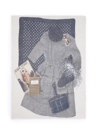 Main View - Click To Enlarge - FRANCO FERRARI - 'Evans Wash' outfit print wool-cashmere scarf