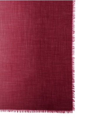 Detail View - Click To Enlarge - FRANCO FERRARI - Degradé frayed edge cashmere scarf