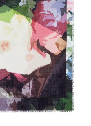 Detail View - Click To Enlarge - FRANCO FERRARI - Floral print cashmere scarf