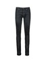 Main View - Click To Enlarge - SAINT LAURENT - Slim fit coated stretch denim jeans