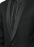 Detail View - Click To Enlarge - SAINT LAURENT - Satin shawl lapel wool tuxedo suit