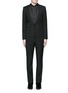 Main View - Click To Enlarge - SAINT LAURENT - Satin shawl lapel wool tuxedo suit