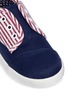 Detail View - Click To Enlarge - 90175 - Tiny Paseo flag print canvas toddler slip-ons