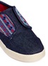 Detail View - Click To Enlarge - 90175 - Tiny Paseo geometric contrast denim toddler slip-ons