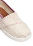 Detail View - Click To Enlarge - 90175 - Tiny Classic glitter stripe woven toddler slip-ons